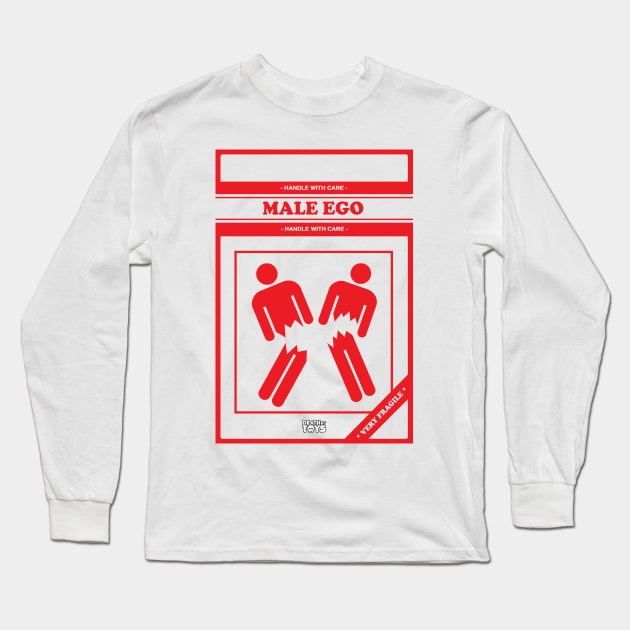 Male Ego v2 Long Sleeve T-Shirt by deathbytoys